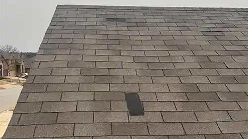 New asphalt roof on a rural home in Argyle near Crawford Road